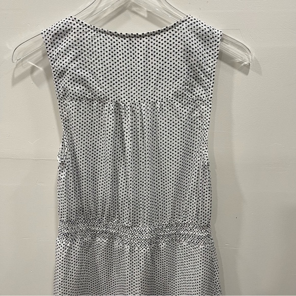 Lucky Brand Sleeveless Button Front Drawstring Long Midi Dress Polka Dot Medium - Picture 9 of 9